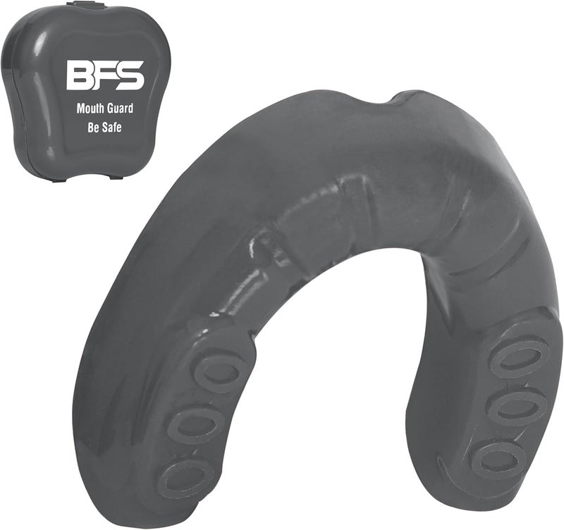 BFS IMPEX Sports Mouth Guard for Kids,Youth,Boys,Girls,Child Teen Mouthguard with Case (BPA Free) for Boxing, Martial Arts,MMA Karate,Lacrosse,Football,Soccer and All Contact Sports (Silver) - Image 1